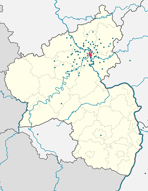 Map of Koblenz with markings for the individual supporters