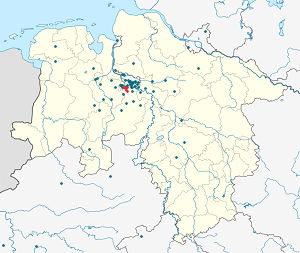 Map of Stuhr with markings for the individual supporters