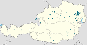 Karte von Österreich mit Markierungen für die einzelnen Unterstützenden