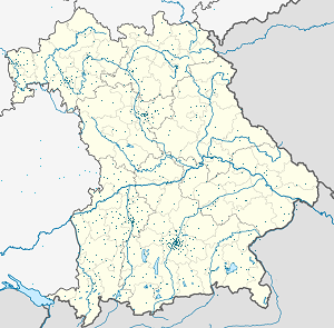 Karte von Bayern mit Markierungen für die einzelnen Unterstützenden