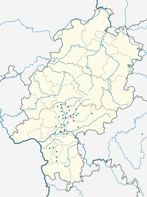 Mapa města Stammheim se značkami pro každého podporovatele 