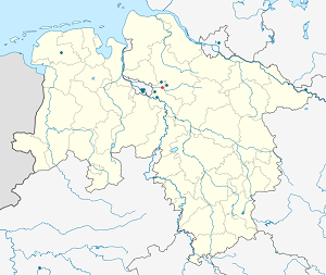Mapa mesta Ottersberg so značkami pre jednotlivých podporovateľov