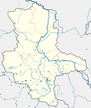 Karte von Verbandsgemeinde Goldene Aue mit Markierungen für die einzelnen Unterstützenden
