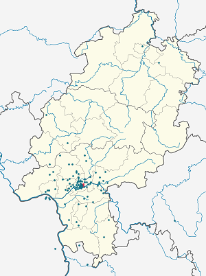 Karte von Bornheim/Ostend mit Markierungen für die einzelnen Unterstützenden