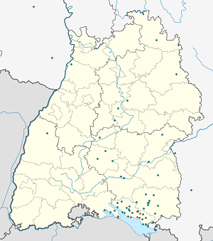Map of Friedrichshafen VVG with markings for the individual supporters