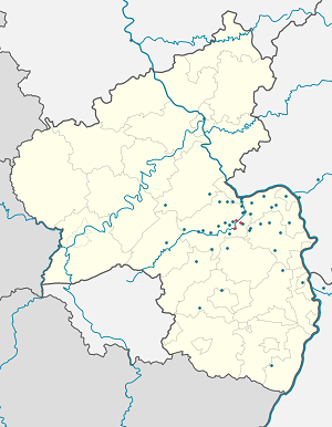 Karte von Bad Kreuznach mit Markierungen für die einzelnen Unterstützenden