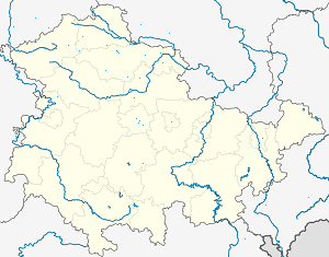 Karte von Sondershausen mit Markierungen für die einzelnen Unterstützenden