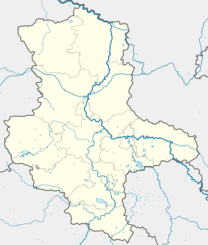 Mapa Saksonia-Anhalt z zaznaczonymi osobami wspierającymi