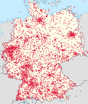 карта з Німеччина з тегами для кожного прихильника
