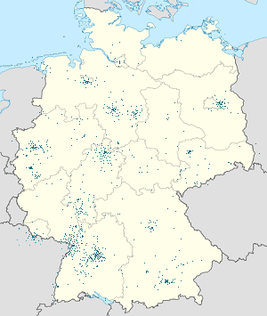 Mapa de Alemanha com marcações de cada apoiante