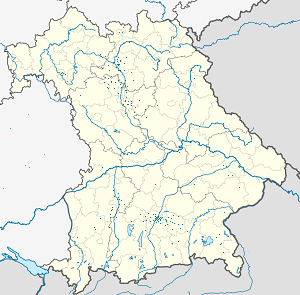 Karte von Bayern mit Markierungen für die einzelnen Unterstützenden