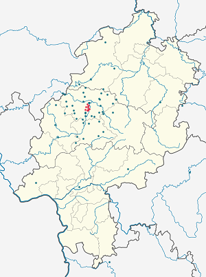 Karte von Marburg mit Markierungen für die einzelnen Unterstützenden