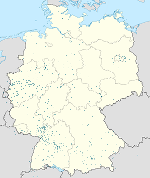 각 지지자를 나타내는 마커가 있는 Deutschland 지도