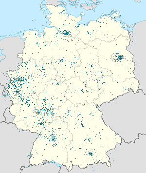 Әрбір қолдаушы үшін маркерлері бар Deutschland картасы