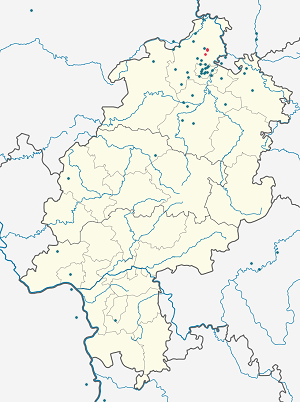 Harta zonei Immenhausen cu markeri pentru fiecare susținător