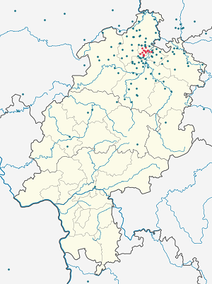 Karte von Kassel mit Markierungen für die einzelnen Unterstützenden