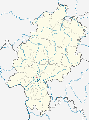 Map of Bad Vilbel with markings for the individual supporters