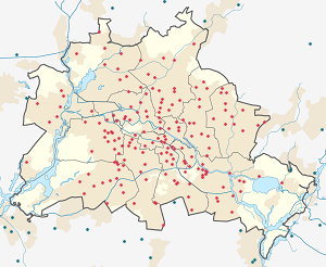 Karte von Berlin mit Markierungen für die einzelnen Unterstützenden