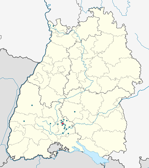 Harta e Spaichingen me shenja për mbështetësit individual 