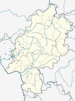 Map of Hadamar with markings for the individual supporters