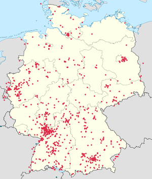 Mappa di Germania con ogni sostenitore 