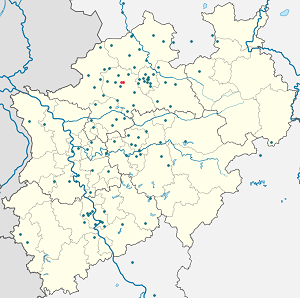 Map of Nottuln with markings for the individual supporters