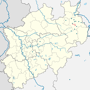 Latvijas karte Detmold ar atzīmēm katram atbalstītājam 