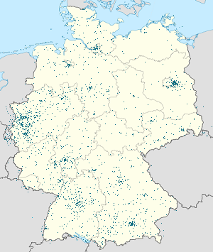 Map of Germany with markings for the individual supporters