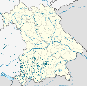 Karte von Lauben mit Markierungen für die einzelnen Unterstützenden
