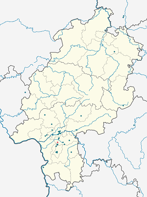 Biresyel destekçiler için işaretli Langen, Hessen haritası