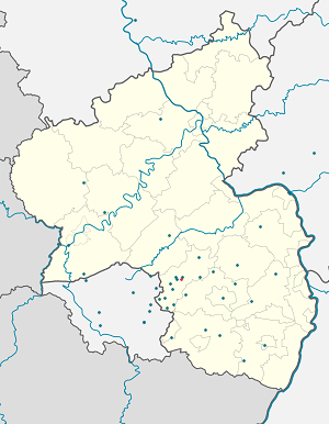 Karte von Rammelsbach mit Markierungen für die einzelnen Unterstützenden