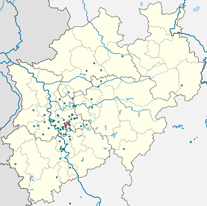 Karte von Haan mit Markierungen für die einzelnen Unterstützenden