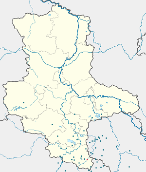 Karte von Elsteraue mit Markierungen für die einzelnen Unterstützenden