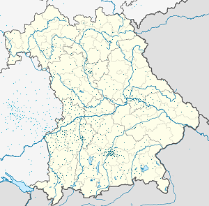 Mapa mesta Bavorsko so značkami pre jednotlivých podporovateľov