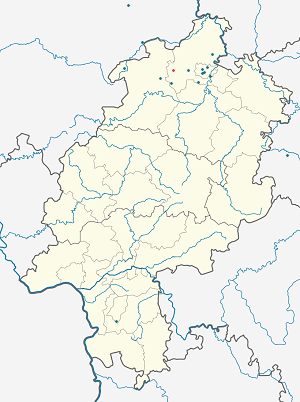 Map of Wolfhagen with markings for the individual supporters