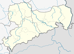 Карта на Дрезден с маркери за всеки поддръжник