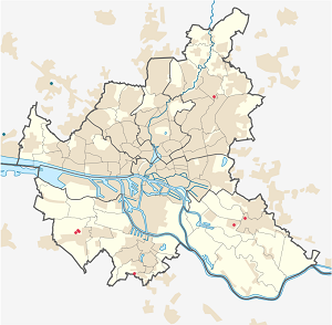 Карта Гамбург с тегами для каждого сторонника