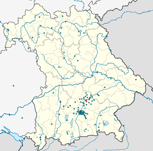 Map of Freising with markings for the individual supporters