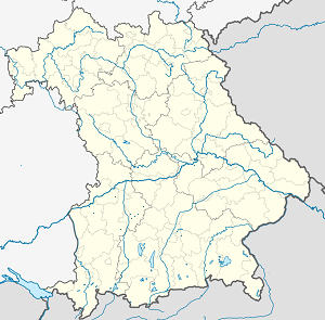 Karte von Bayern mit Markierungen für die einzelnen Unterstützenden