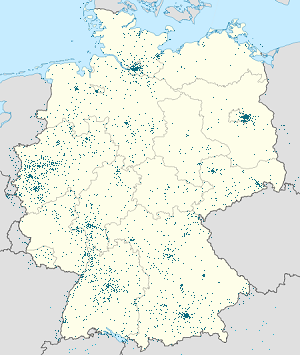 Karte von Deutschland mit Markierungen für die einzelnen Unterstützenden