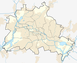 Map of Friedrichshain-Kreuzberg with markings for the individual supporters