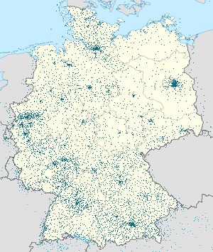 Karta mjesta Njemačka s oznakama za svakog pristalicu
