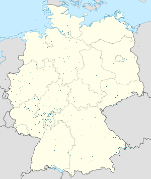 Mapa de Alemania con etiquetas para cada partidario.