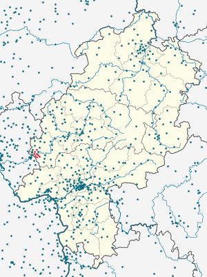 Karta mjesta Limburg an der Lahn s oznakama za svakog pristalicu