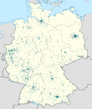 Karte von Deutschland mit Markierungen für die einzelnen Unterstützenden