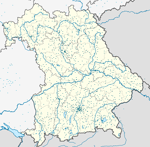 Karte von Bayern mit Markierungen für die einzelnen Unterstützenden