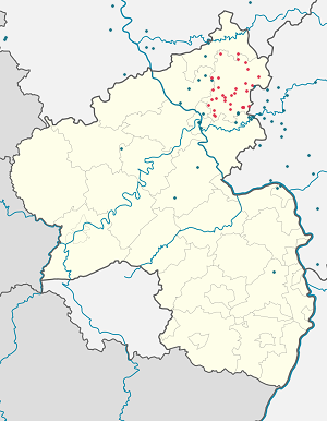 Map of Westerwaldkreis with markings for the individual supporters