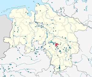 Karte von Hannover mit Markierungen für die einzelnen Unterstützenden