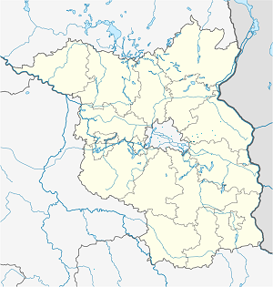 Map of Rüdersdorf bei Berlin with markings for the individual supporters