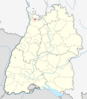 Karte von Heidelberg mit Markierungen für die einzelnen Unterstützenden